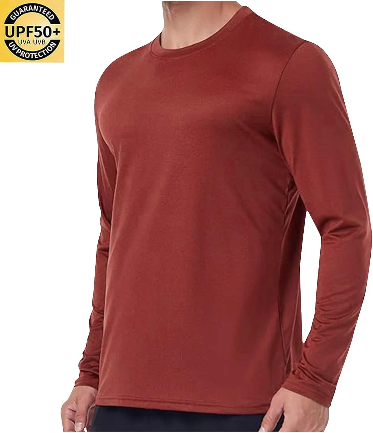UPF 50  Sun Protection Shirts For Men 2025 Outdoor UV Long Sleeve SPF Rash Guard Lightweight Fishing Running Tshirts