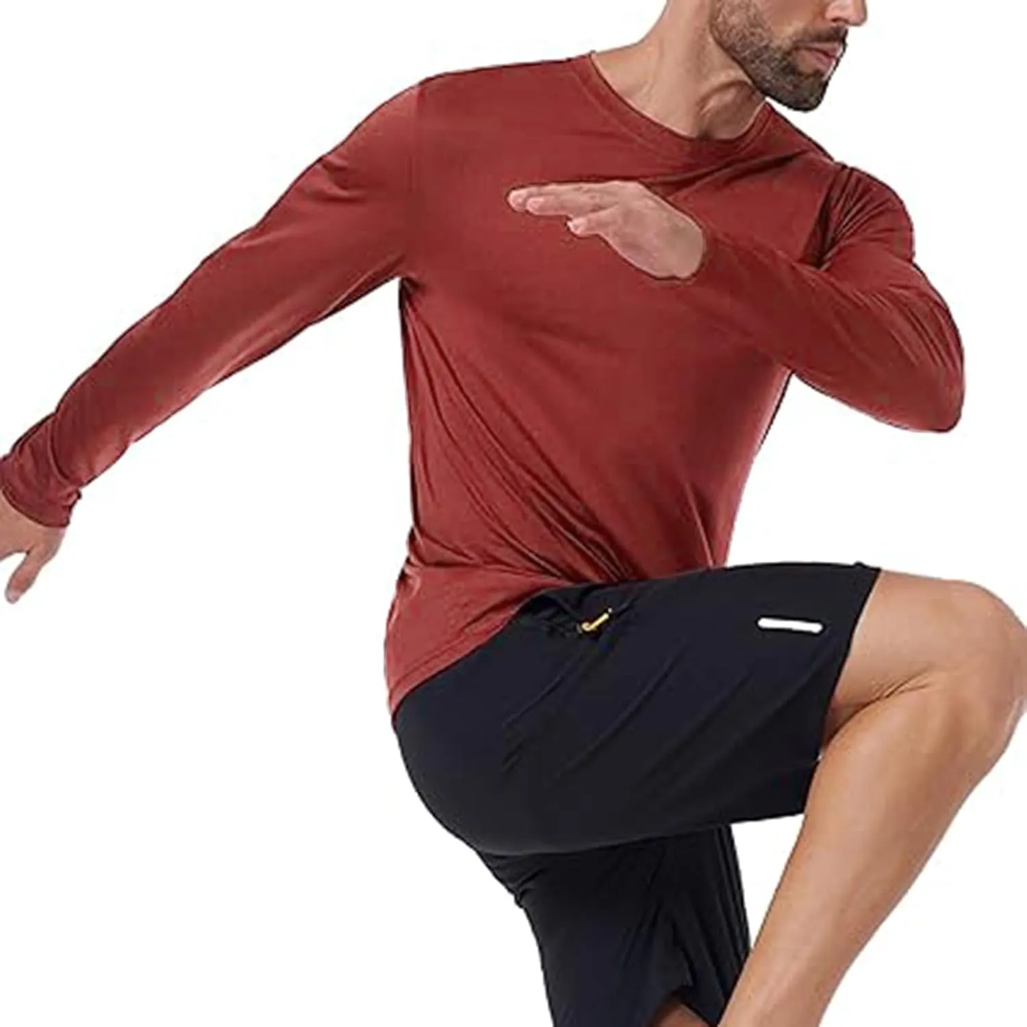 UPF 50  Sun Protection Shirts For Men 2025 Outdoor UV Long Sleeve SPF Rash Guard Lightweight Fishing Running Tshirts