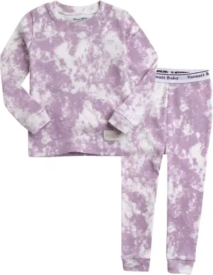 VAENAIT BABY 12M-12Y Toddler Kids Boys Girls 100% Cotton Marbling Tiedye Sung Fit Sleepwear Pajamas 2pcs Pjs Set