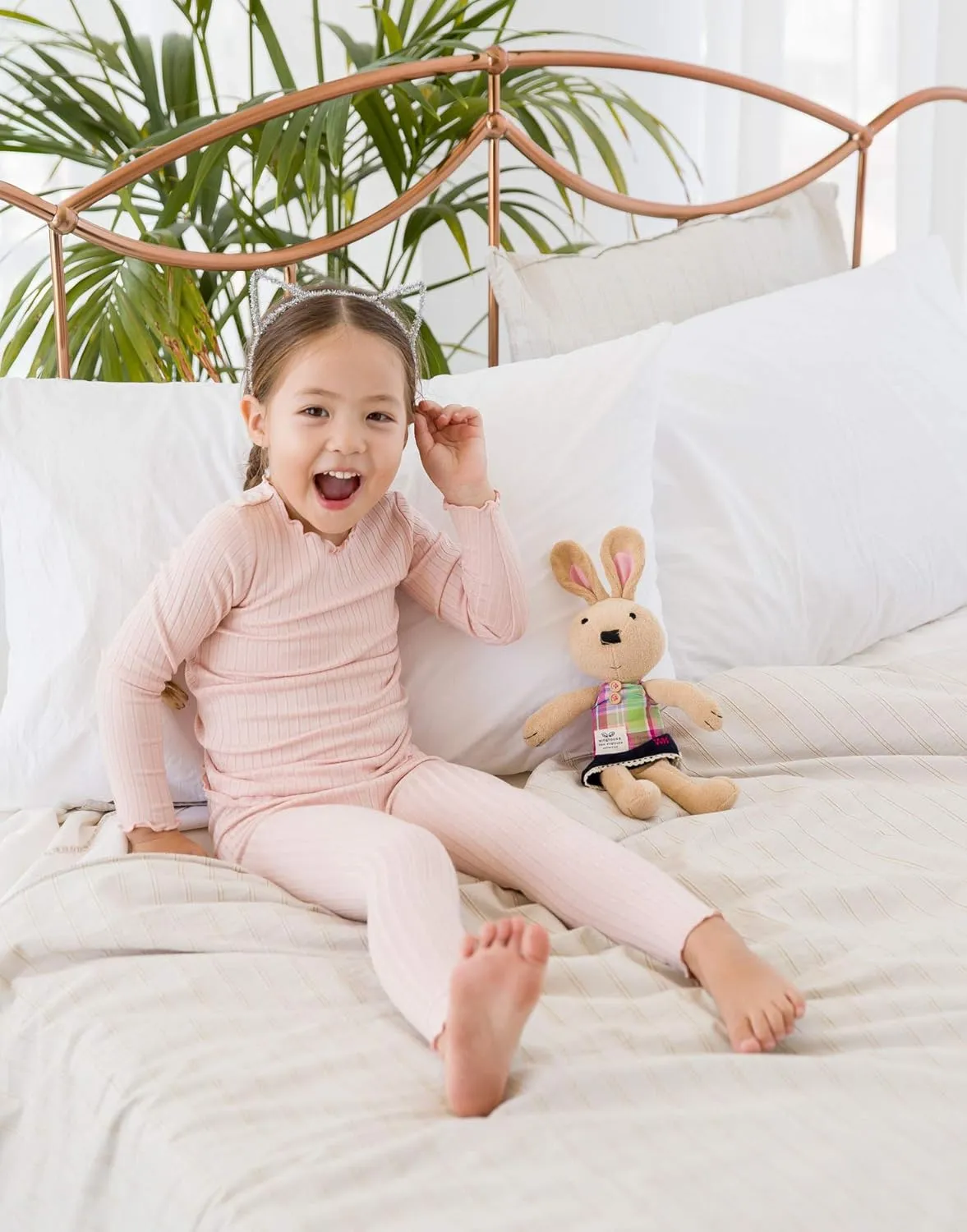 VAENAIT BABY 6M-12Y Kids Unisex Girls & Boys Soft Comfy Modal Tencel Shirring Sleepwear Pajamas 2pcs/4pcs Set