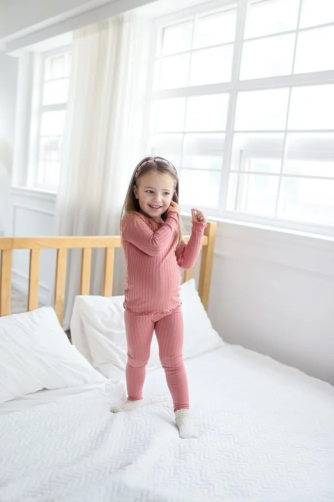 VAENAIT BABY 6M-12Y Kids Unisex Girls & Boys Soft Comfy Modal Tencel Shirring Sleepwear Pajamas 2pcs/4pcs Set