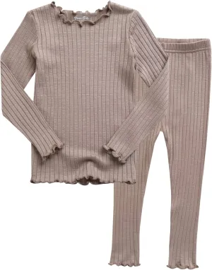 VAENAIT BABY 6M-12Y Kids Unisex Girls & Boys Soft Comfy Modal Tencel Shirring Sleepwear Pajamas 2pcs/4pcs Set