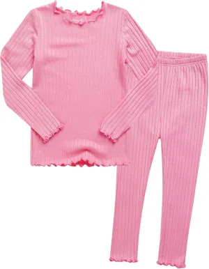 VAENAIT BABY 6M-12Y Kids Unisex Girls & Boys Soft Comfy Modal Tencel Shirring Sleepwear Pajamas 2pcs/4pcs Set