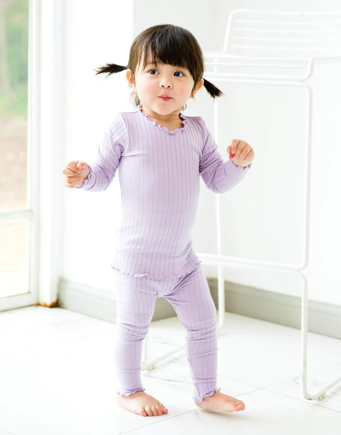 VAENAIT BABY 6M-12Y Kids Unisex Girls & Boys Soft Comfy Modal Tencel Shirring Sleepwear Pajamas 2pcs/4pcs Set