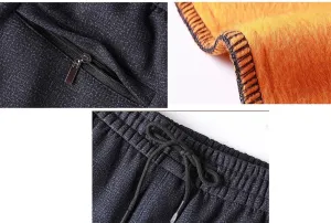 VIVICOLOR Men's Winter Sweatpants Sherpa Lined Sweatpants Mens Fleece Lined Joggers Bottoms