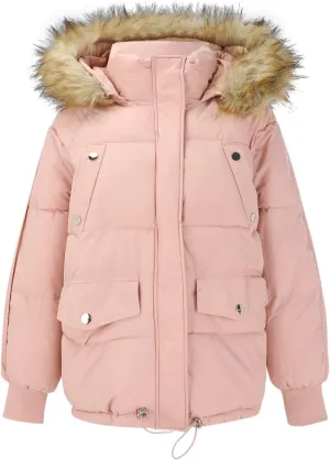Winter Coat For Women Packable Full Zip Puffer Jackets Plus Size Long Sleeve Packable Down Parka Jackets With Pocket