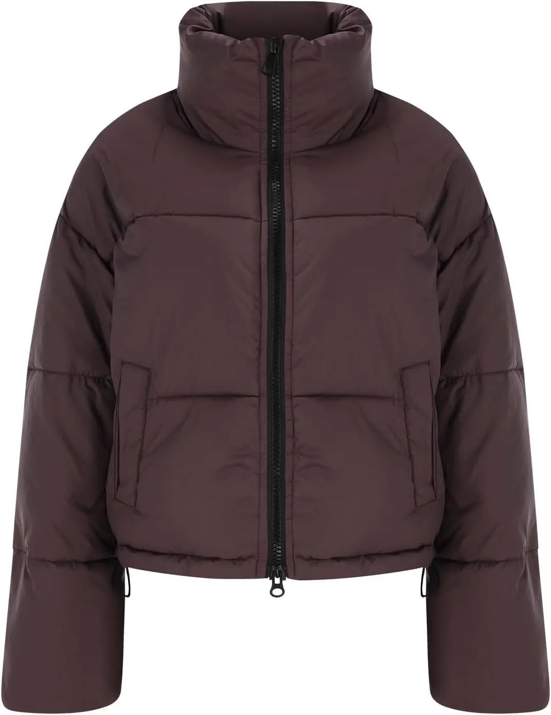 Winter Coats For Women Quilted Full Zip Puffer Jackets Plus Size Long Sleeve Packable Down Parka With Pocket