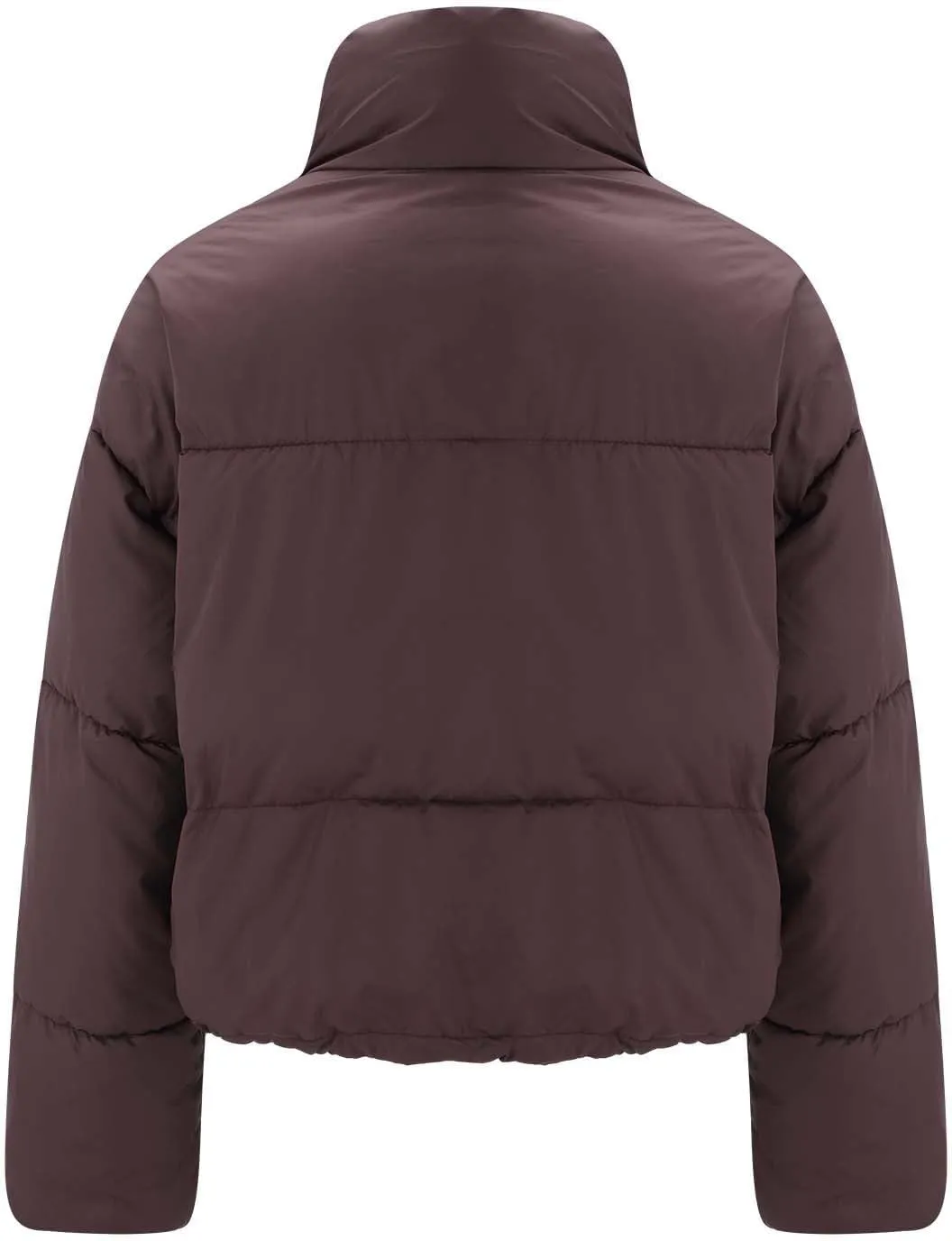 Winter Coats For Women Quilted Full Zip Puffer Jackets Plus Size Long Sleeve Packable Down Parka With Pocket