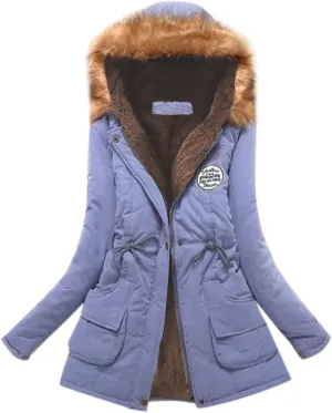 Winter Warm Sherpa Lined Coats Jackets for Women Plus Size Fuzzy Hooded Coats Parka Faux Fur Long Pea Coat Outerwear