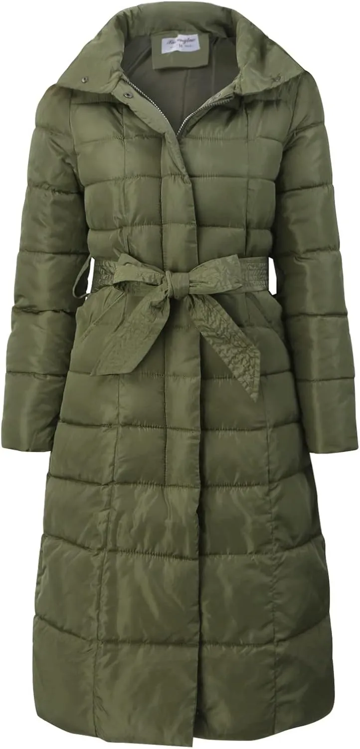Woman Winter Coat Warm Full Zip Puffer Jacket Oversized Long Sleeve Packable Down Pullover Outwear With Pocket