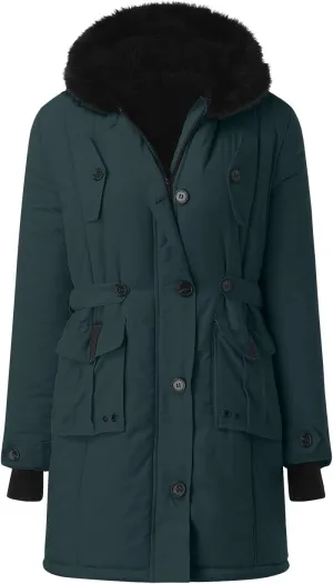 Women Plus Size Daily Winter Coat Lapel Long Sleeve Jacket Vintage Thicken Coat Jacket Warm Hooded Womens Vest Womens Coat