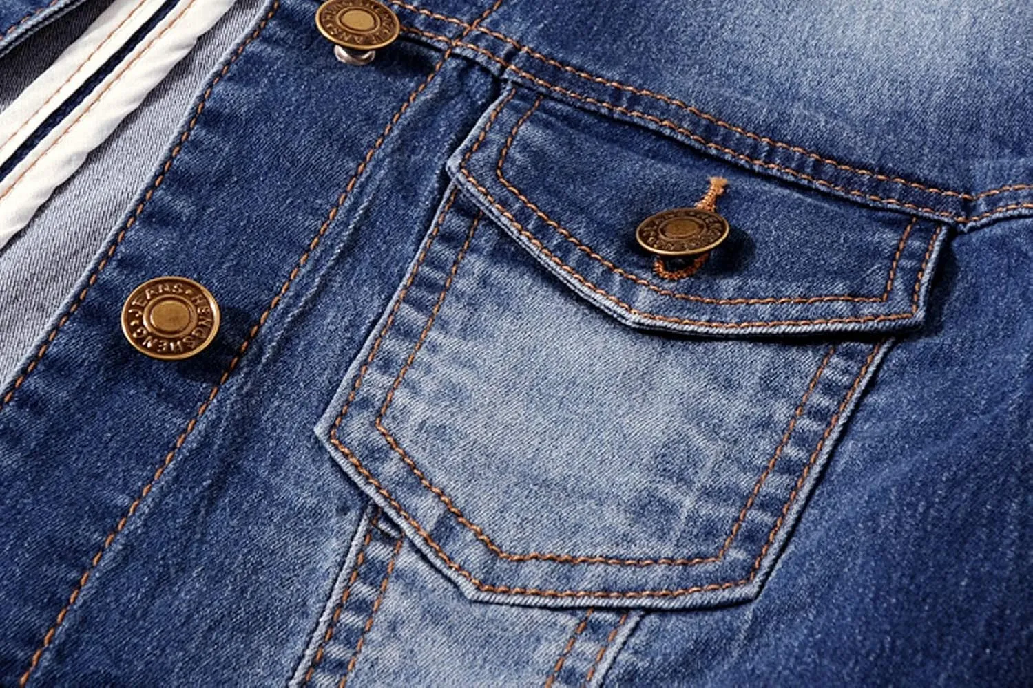 Women Short Sleeve Denim Jacket Button Down Shawl Stretch Denim Jean Jacket