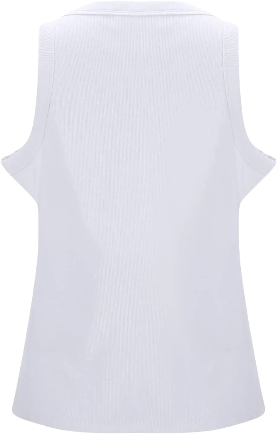 Women Tank Tops Shelf Bra Summer Round Neck Padded Rib Camisoles for Casual Yoga Workout Outfits Undershirts Cami