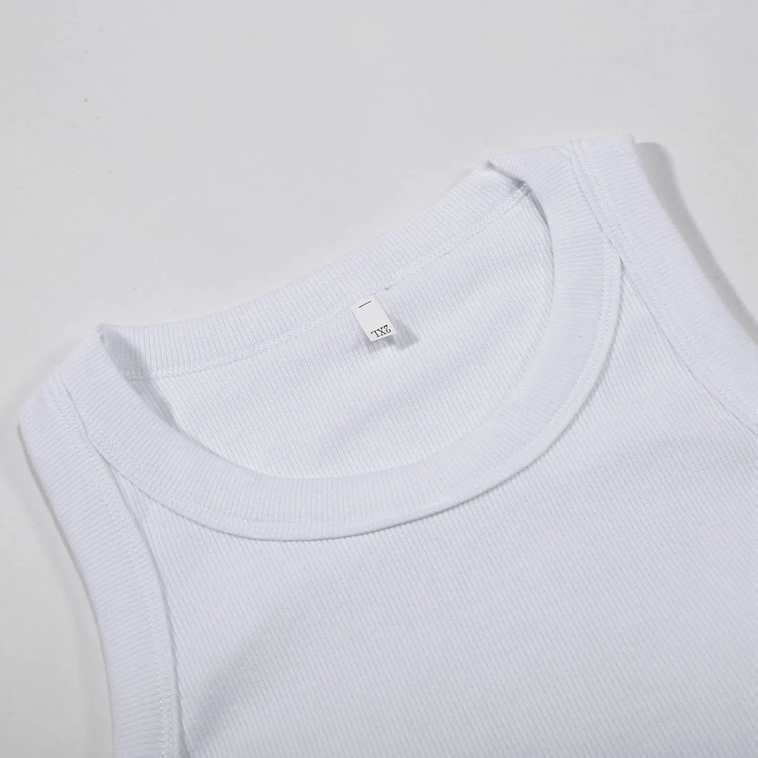 Women Tank Tops Shelf Bra Summer Round Neck Padded Rib Camisoles for Casual Yoga Workout Outfits Undershirts Cami