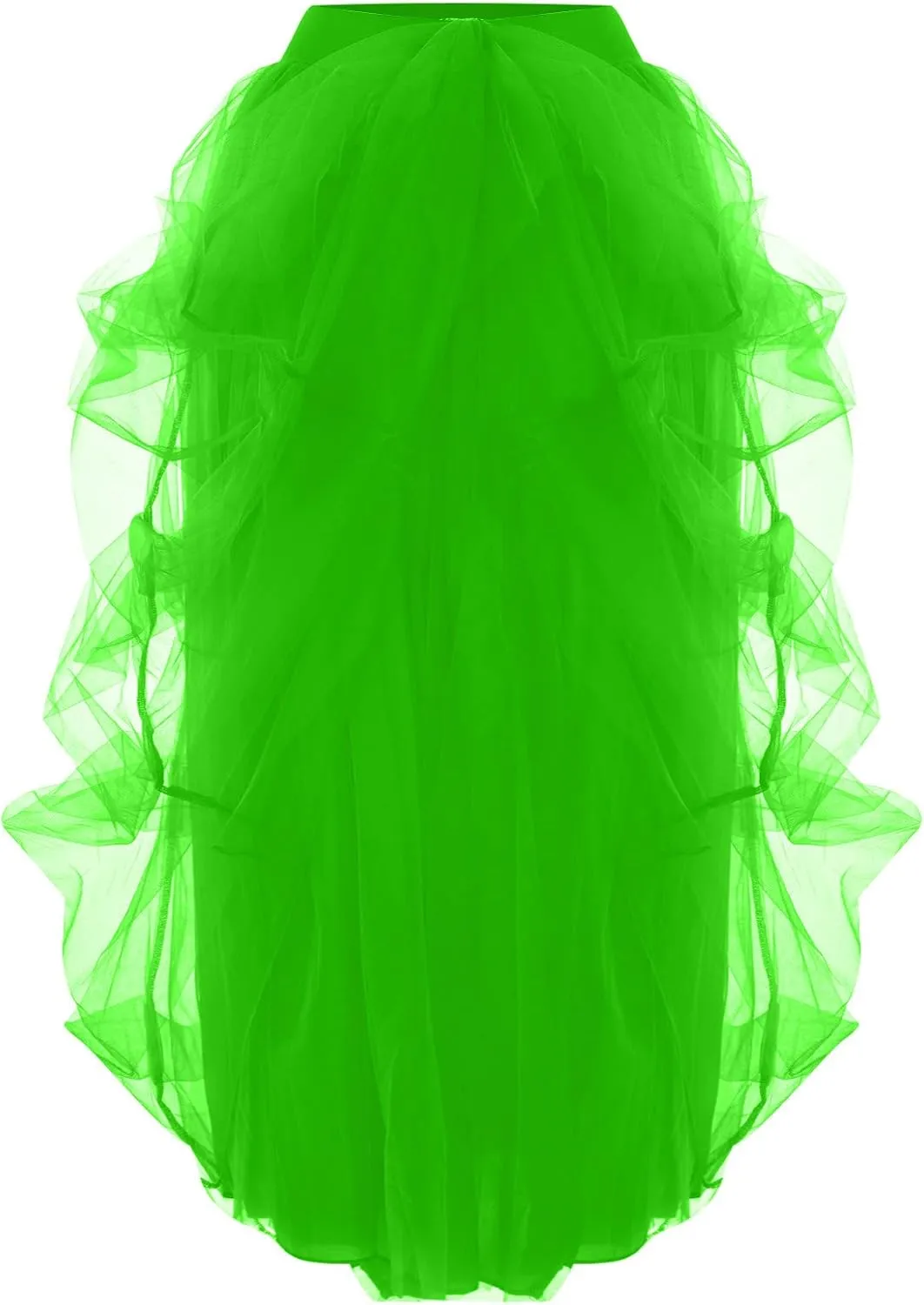 Women Tulle Long Skirt High Waist Ruffle Floor Length Dresses Wedding Guest Plus Size Dress Sexy Slit Puffy Maxi Skirts