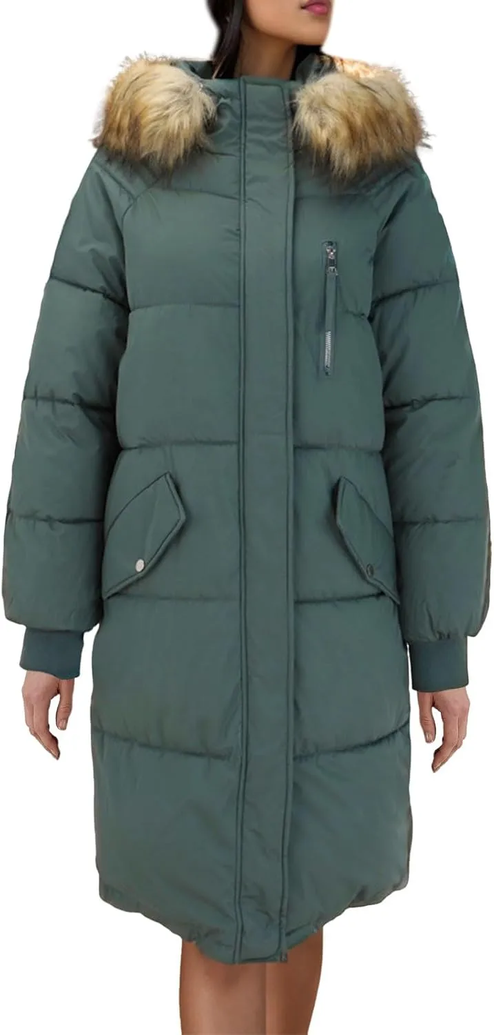 Women Winter Coat Light Down Zip Up Puffer Jacket Oversized Long Sleeve Thicken Parka Jackets With Pocket