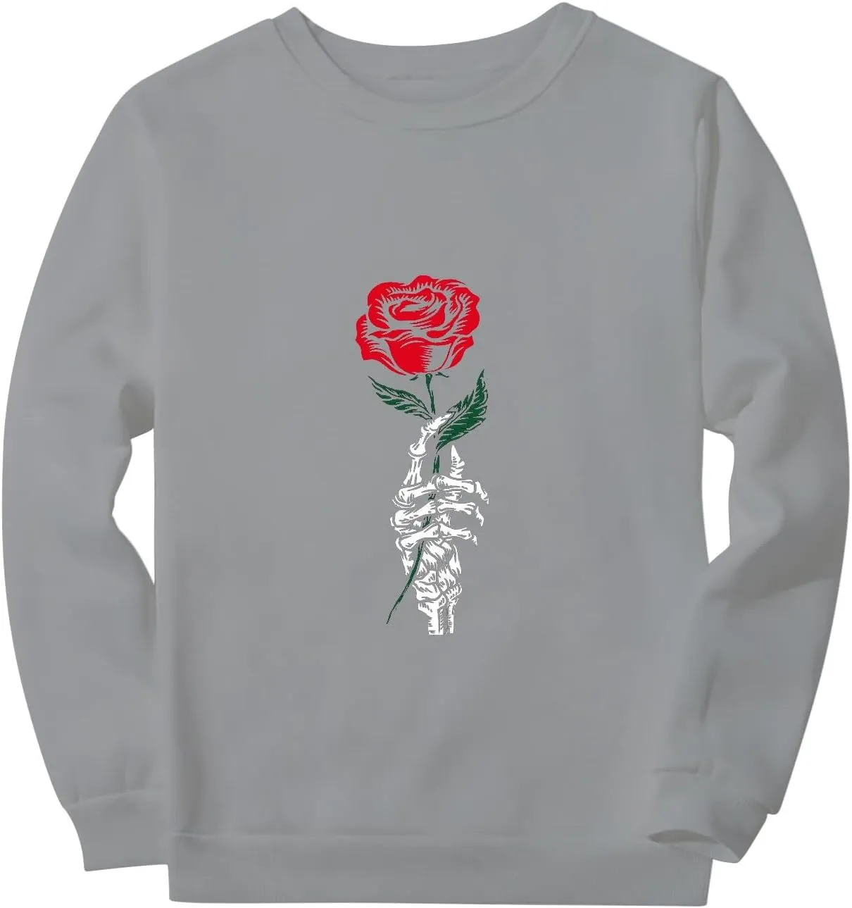 Womens Floral Print Sweatshirt Long Sleeve Crewneck Pullover Tops Fashion Lightweight Tunic Tops Fall Winter Tunic Tops