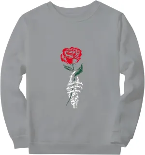 Womens Floral Print Sweatshirt Long Sleeve Crewneck Pullover Tops Fashion Lightweight Tunic Tops Fall Winter Tunic Tops