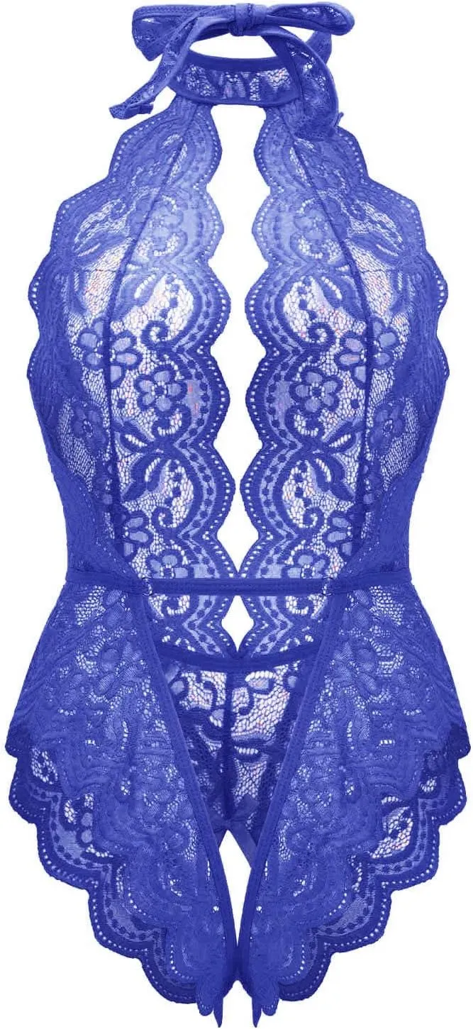 Womens Lingerie Lace 3Pc Bodysuit Outfit Sexy Tights Soft Wicked Sexy Outfit