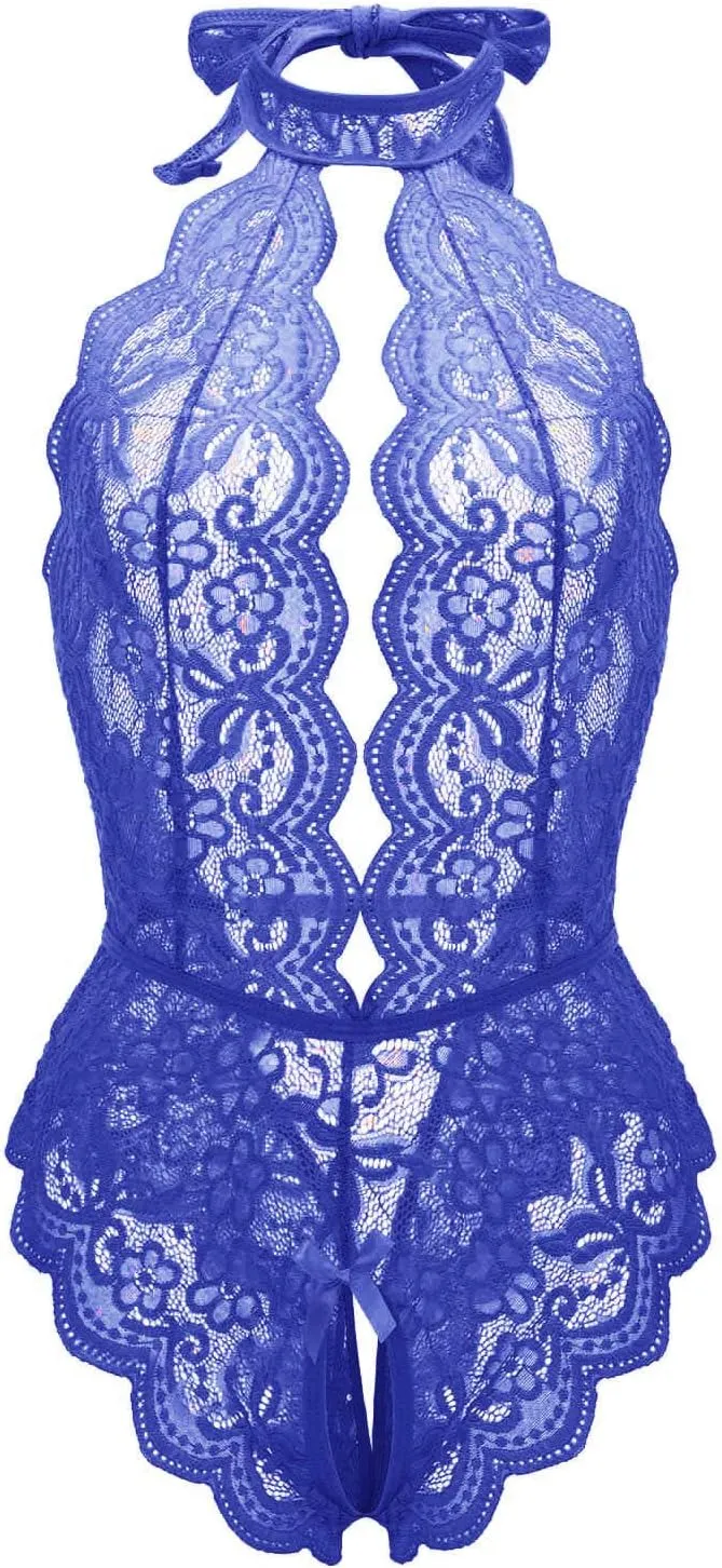 Womens Lingerie Lace 3Pc Bodysuit Outfit Sexy Tights Soft Wicked Sexy Outfit