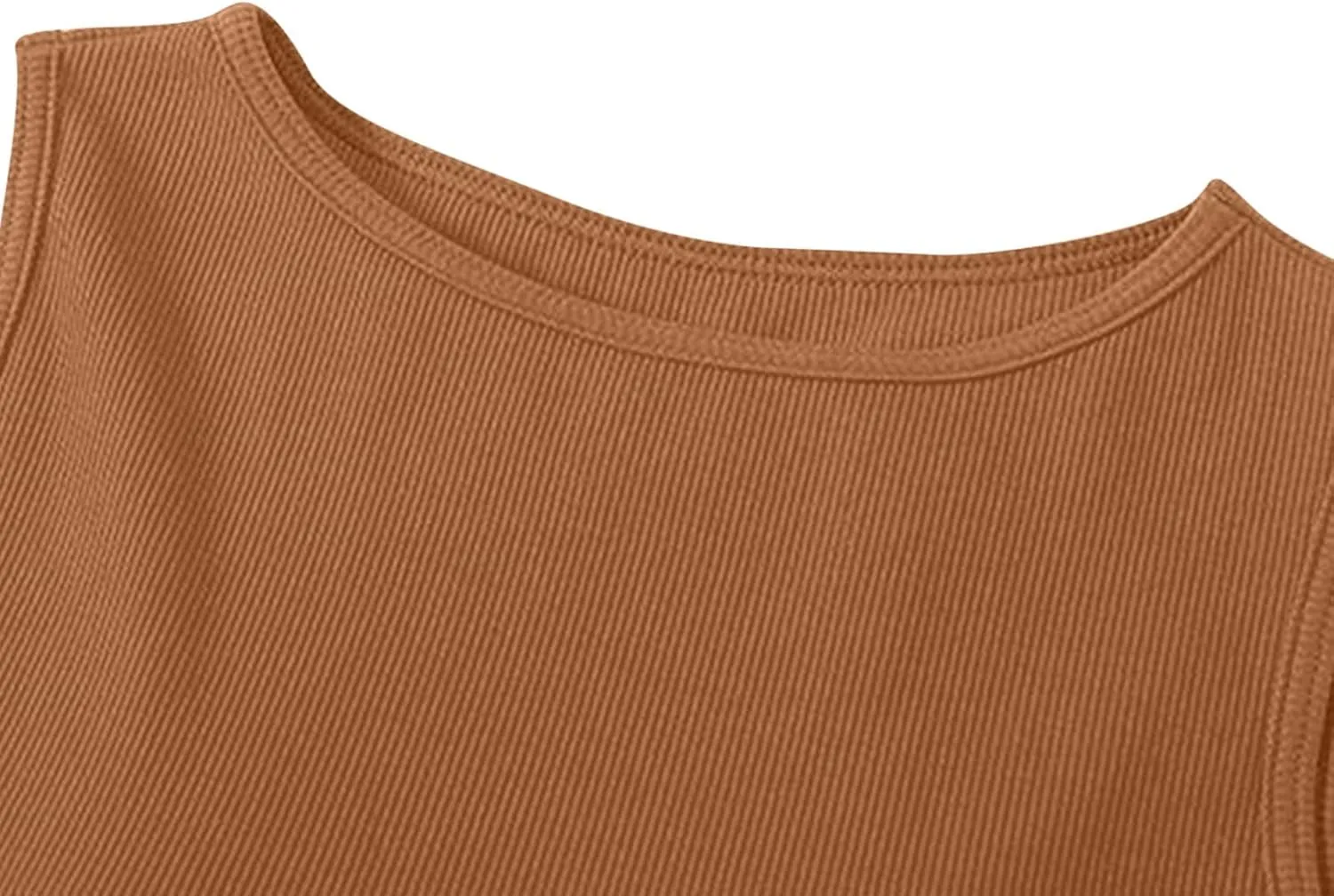 Womne Ribbed Tank Top with Built in Bra Sleevless Slim Fitted Push Up Padded Bra Tanks Shirt Teen Girls Basic Tee