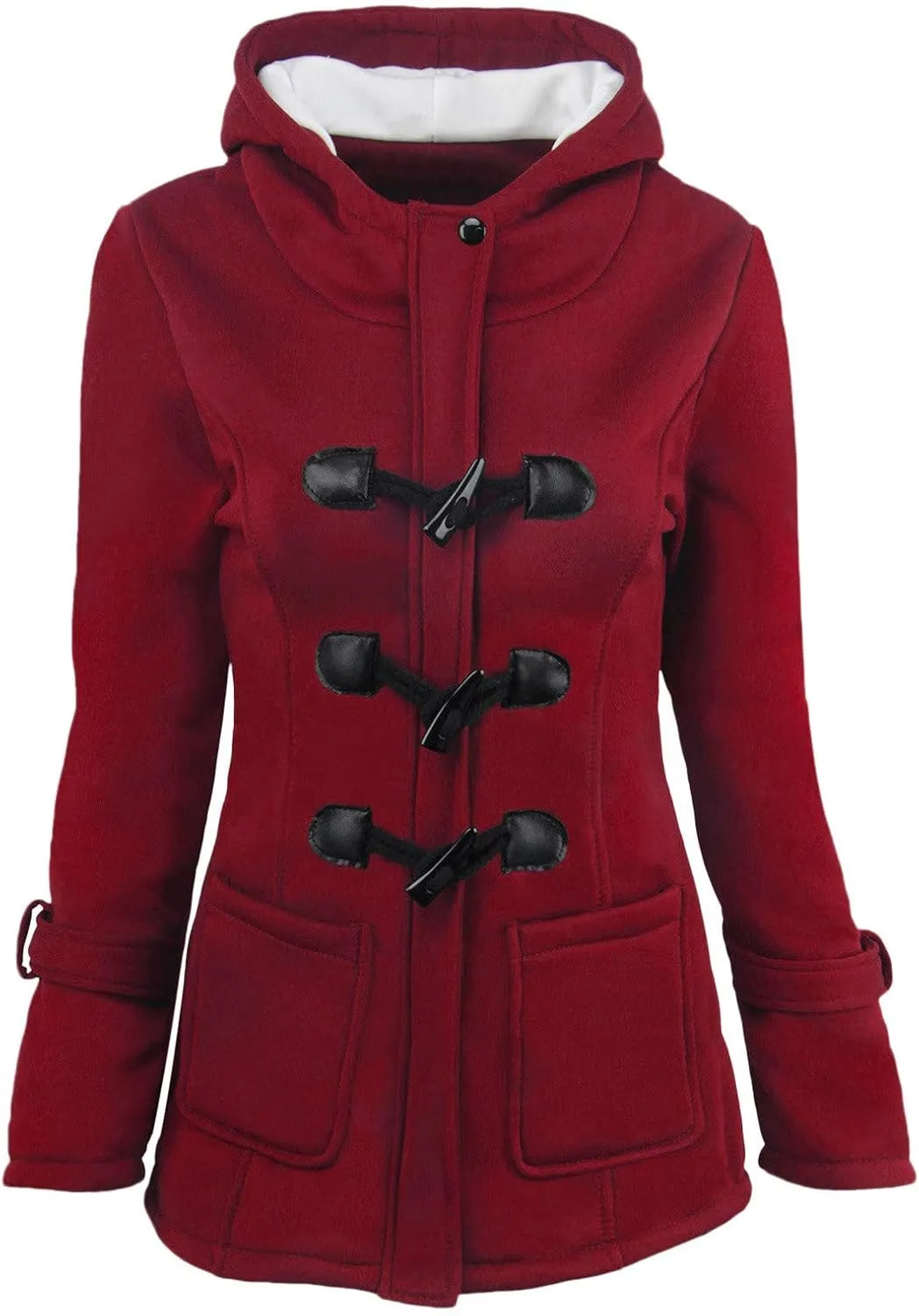 XUETON Women's Casual Zip Up Anork Jackets Fleece Lined Downs Puffer Jacket Jackets Utility Anorak Safari Coat