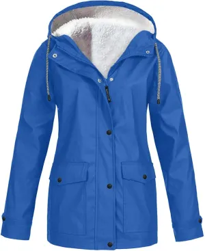 XUETON Women's Casual Zip Up Anork Jackets Fleece Lined Downs Puffer Jacket Windproof Warm Down Outerwear Anorak Utility Hiking Ski
