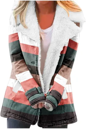 XUETON Women's Casual Zip Up Anork Jackets Sherpa Fleece Lined Parka Warm Heavyweight Faux Fur Hooded Anorak Utility Hiking Ski