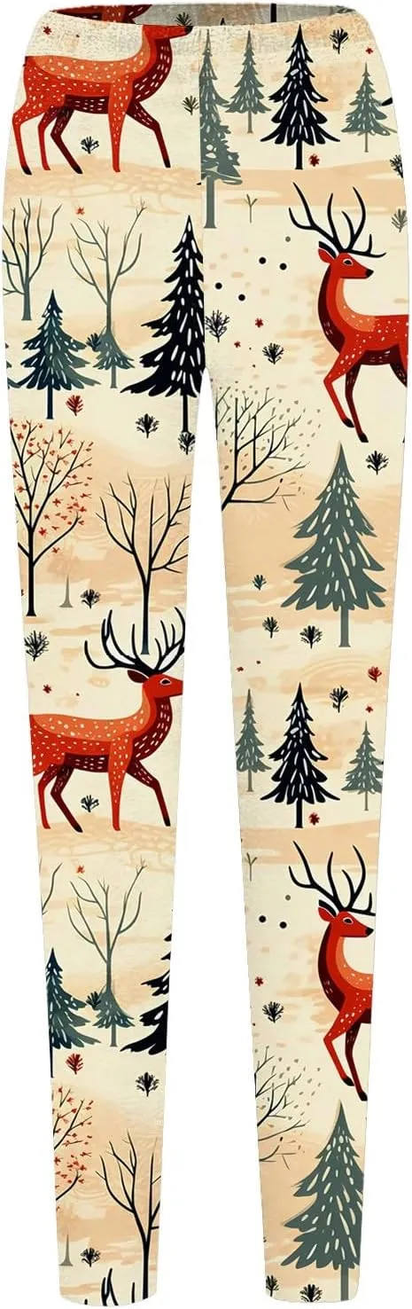 Yoga Pants Women Winter Leggings Artistic Splash Printed Soft Stretchy Pants Pants for Women Winter Warm Winter Warm