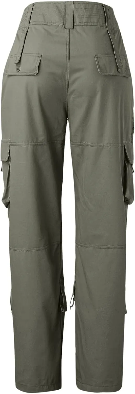 ZYXTIM Cargo Pants for Women High Waisted Lightweight Straight Casual Pants Y2K Teen Girls Trendy Parachute Pants with Pocket